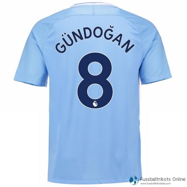 Manchester City Trikot Heim Gundogan 2017-18 Fussballtrikots Günstig